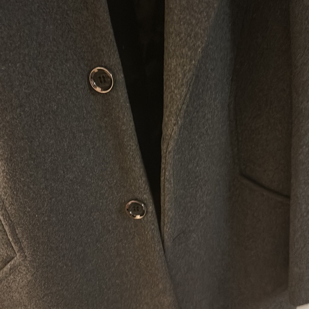 Mens VIP Wool Style Long Coat Size Medium - Picture 4 of 5